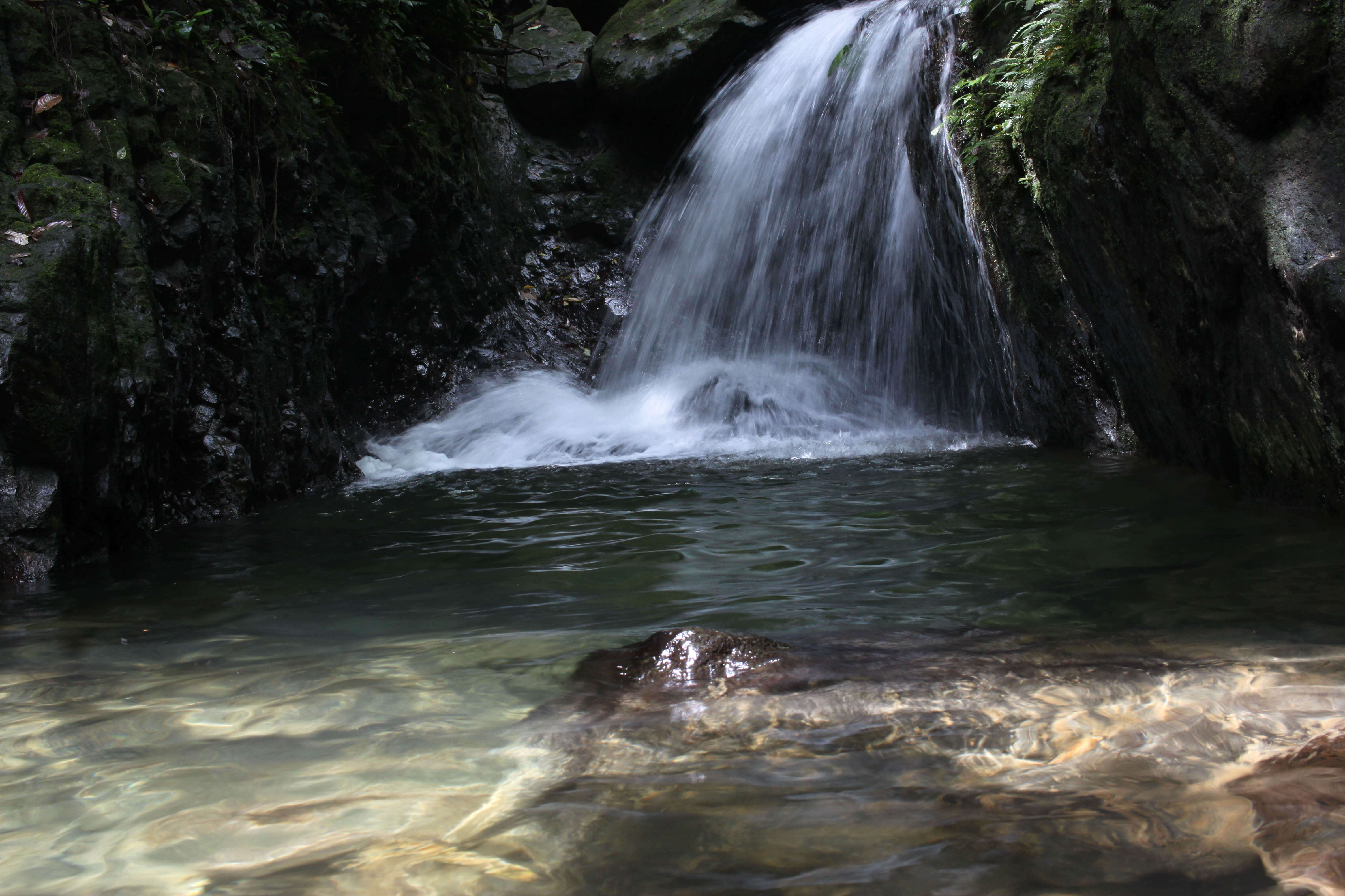 Wodospad w Dżungli Sumatry.