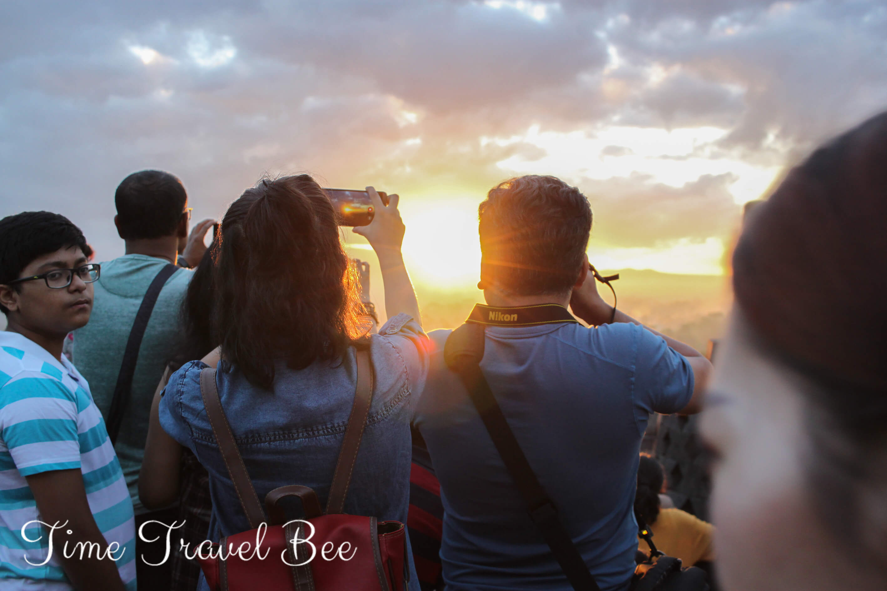 Crowd of people during Borobodur sunrise tour. How to avoid crowds on Borobodur?