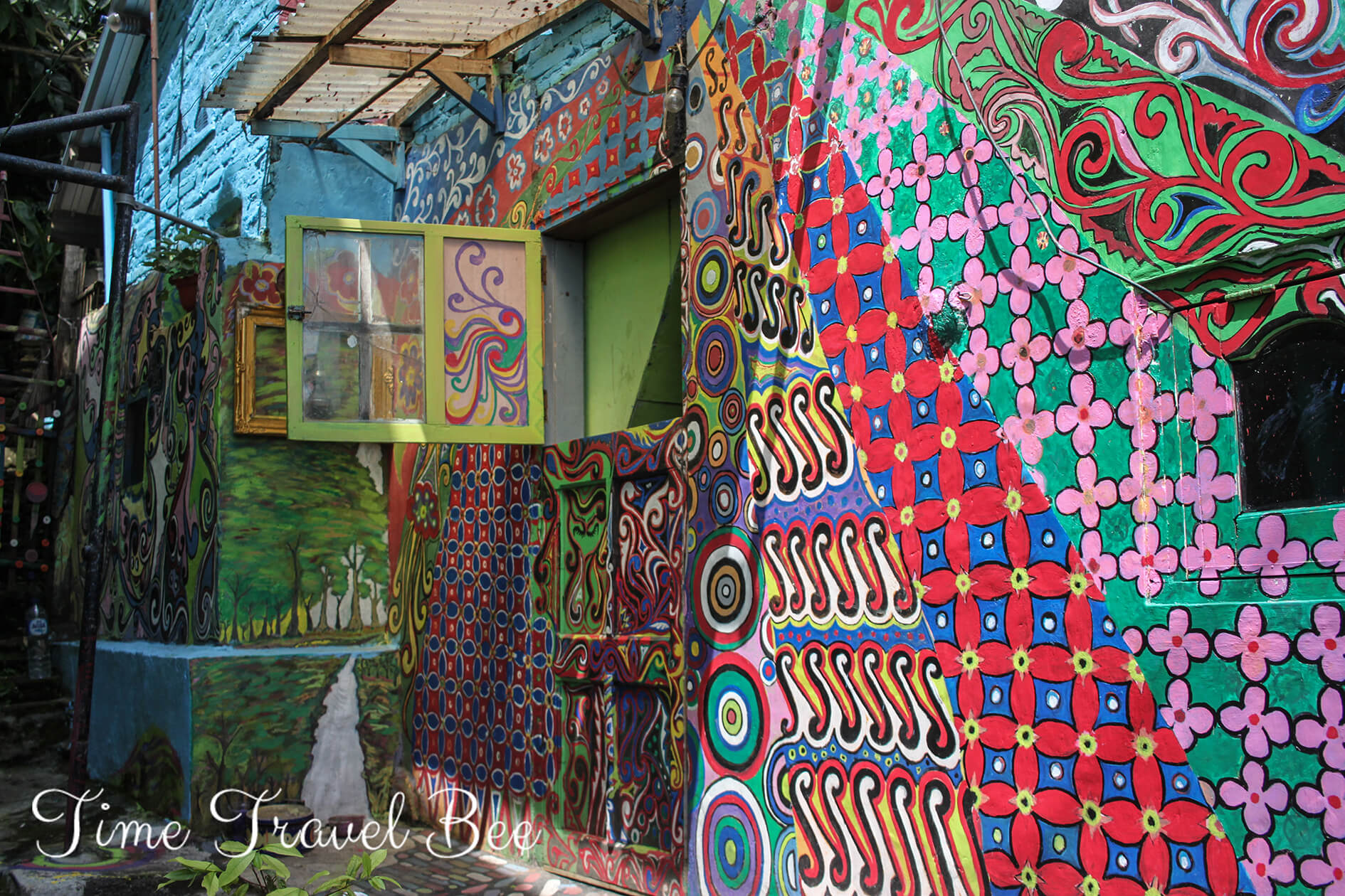 Bromo off the beaten path with colorful houses in Malang.