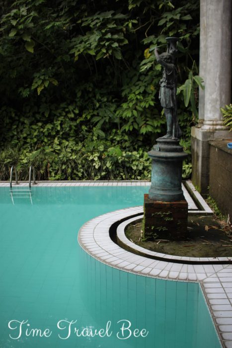 Statue near the pool, italian style.