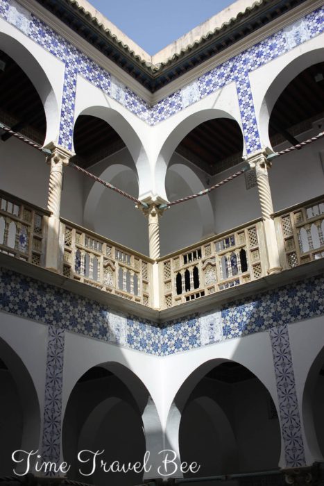 Palace de Rais. Palace de Rais Algiers Kasbah. Atare miasto Algieru, przepiękne kafelki z czasów Imperium Osmańskiego.