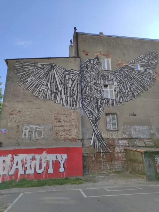Murale na Bałutach, Łódź, Dede.