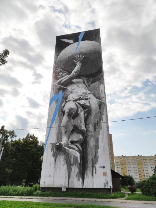 Mural Atlas na Bałutach.