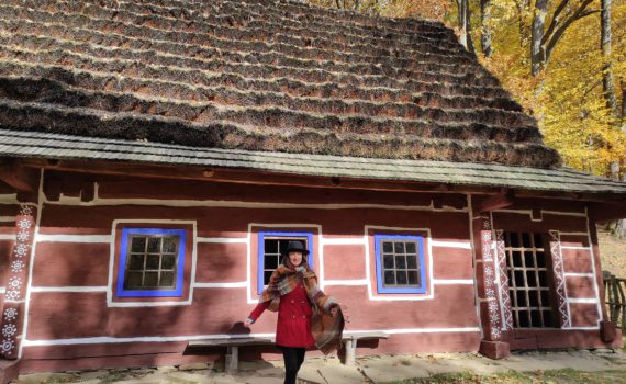 Łemkowska chyża w Sanoku.