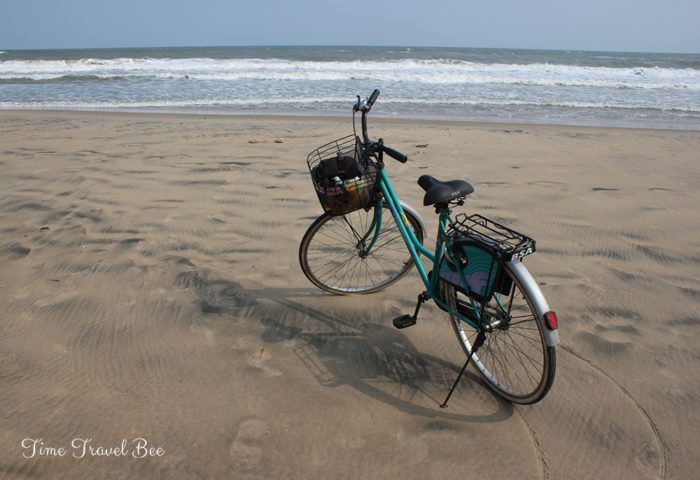 Bicycle on the beach.